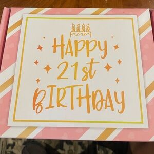 21st birthday gift box set & blanket